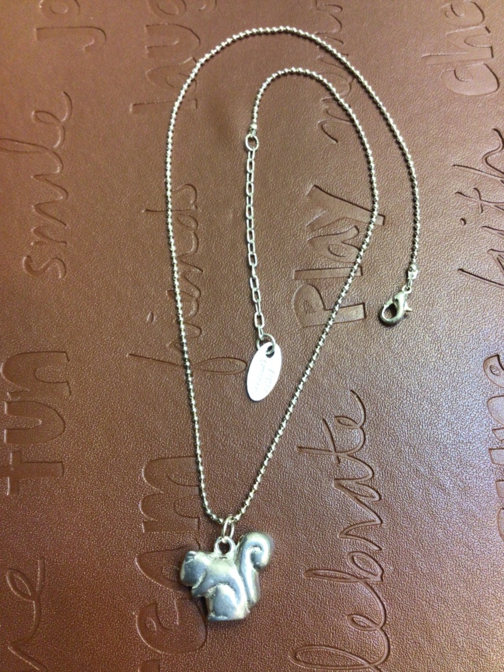 Wishnest Squirrel Necklace by Alise Sheehan Nature-inspired Gift Organic Form